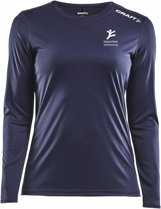 Craft - Rpif Long Sleeve Running T-Shirt Women - Marineblauw & wit
